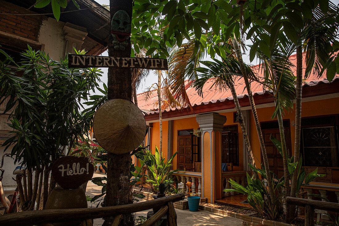 Gästehaus in Champasak, Laos, Asien