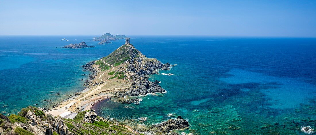 France, Corse-du Sud (2A), Gulf of Ajaccio, Parata Pointe and Sanguinaires islands