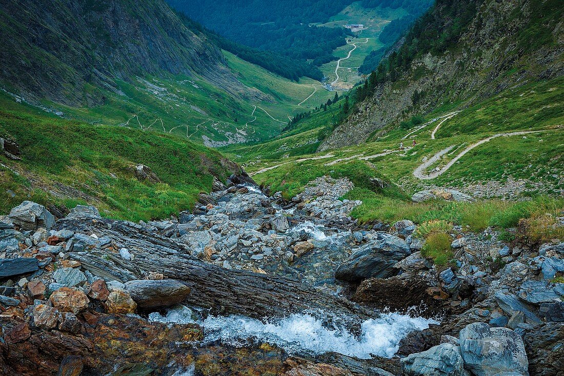 France, Haute Garonne, Comminges, Bagneres de Luchon, Venasque, Path up to the pass