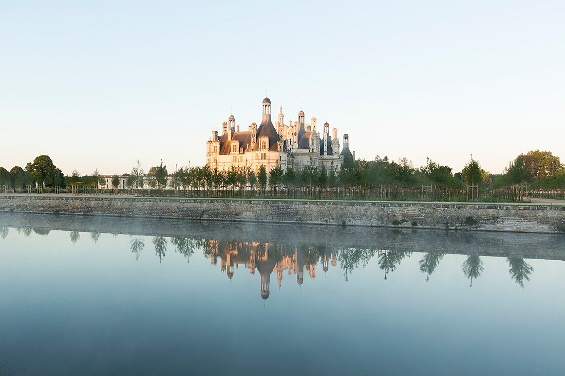 Frankreich, Loir et Cher, Loiretal, von der UNESCO zum Weltkulturerbe erklärt, Chambord, das königliche Schloss