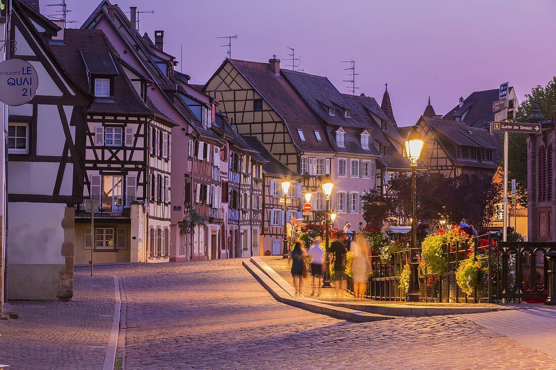 Frankreich, Haut Rhin, Weinstraße des Elsass, Colmar, Bezirk Krutenau im Bezirk La Petite Venise, Kai der Poissonerie