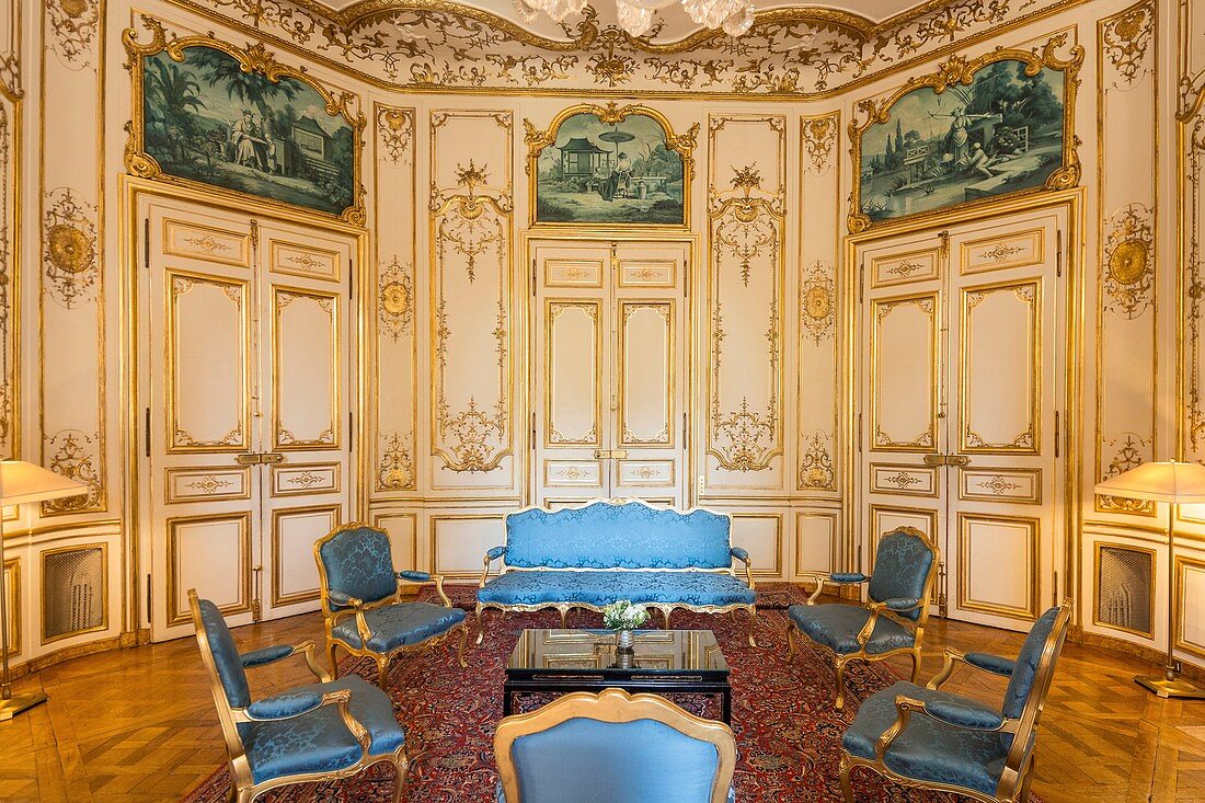 Frankreich, Paris, Heritage Days 2017, Hotel de Matignon, Büro des Premierministers, Blaues Zimmer