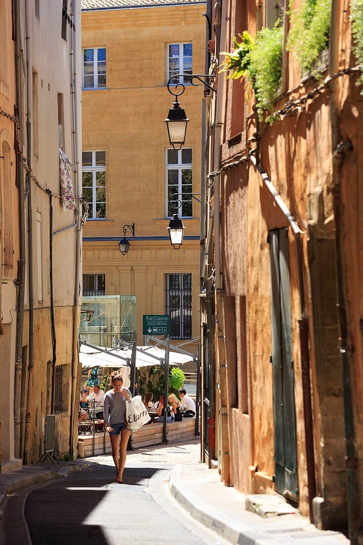 France, Bouches du Rhone, Aix en Provence, rue Venel