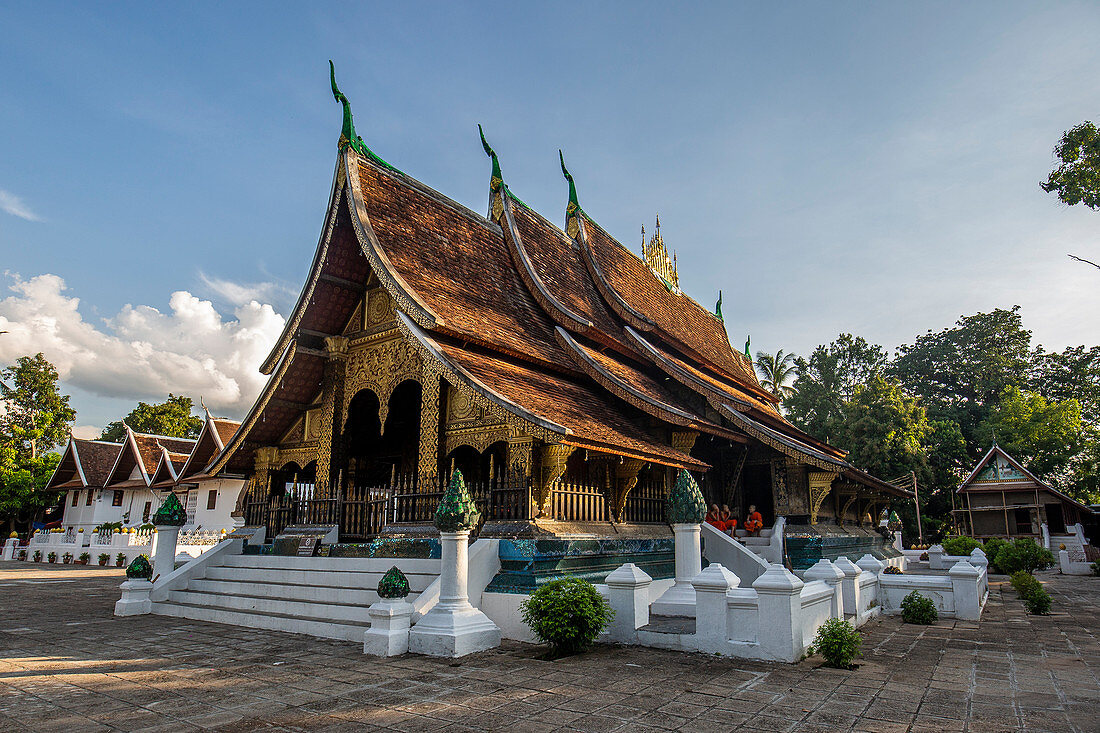 Wat Xieng Thong Tempel in Luang Prabang, Laos, Asien