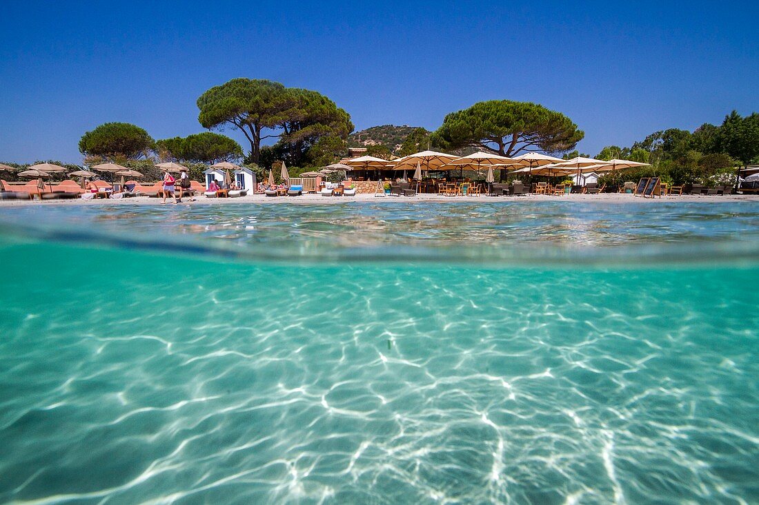 France, South Corsica, Porto-Vecchio, beach of Palombaggia