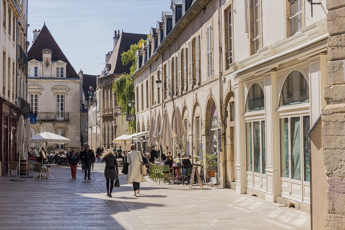 France, Côte d'Or, Dijon, street Vauban, classified city center World heritage of the UNESCO