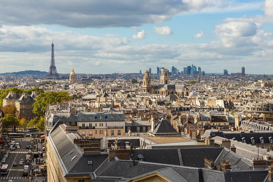 Frankreich, Paris, Gesamtansicht vom Pantheon hauterus