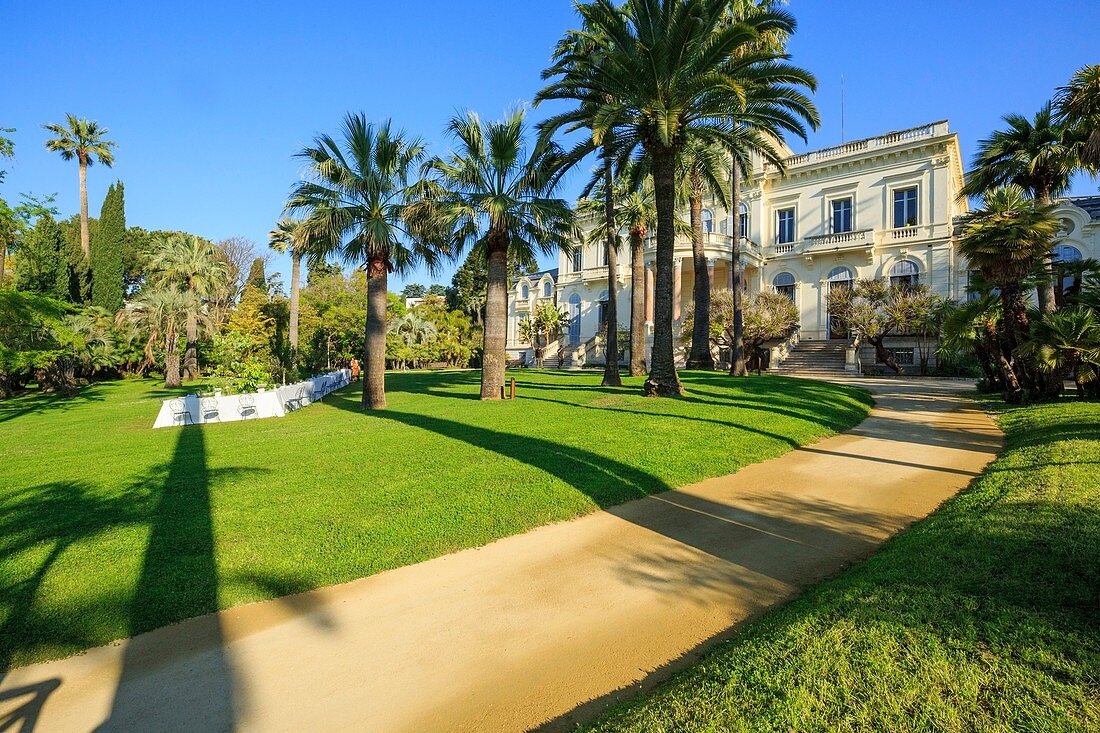 France, Alpes Maritimes, Cannes, gardens of the Villa Rothschild