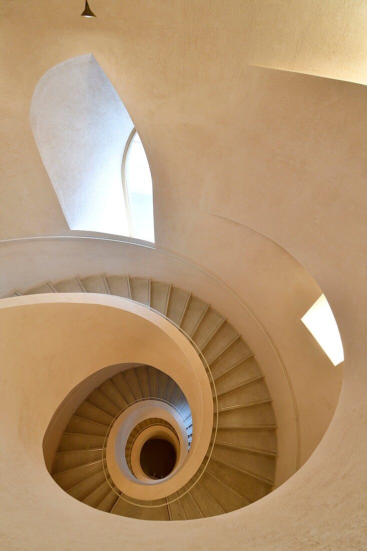 Frankreich, Haut Rhin, Elsassische Weinstraße, Colmar, Unterlinden Museum, Treppe