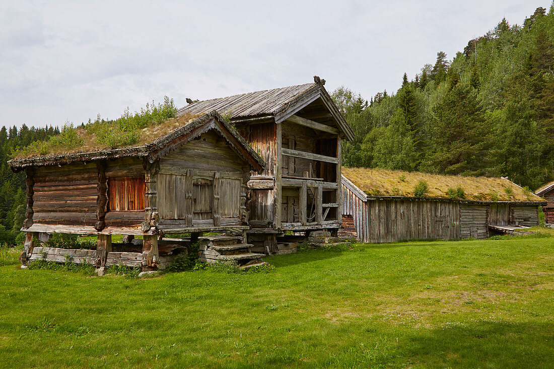 Das Freilichtmuseum Eidsborg bei Dalen, Telemark, Norwegen, Europa