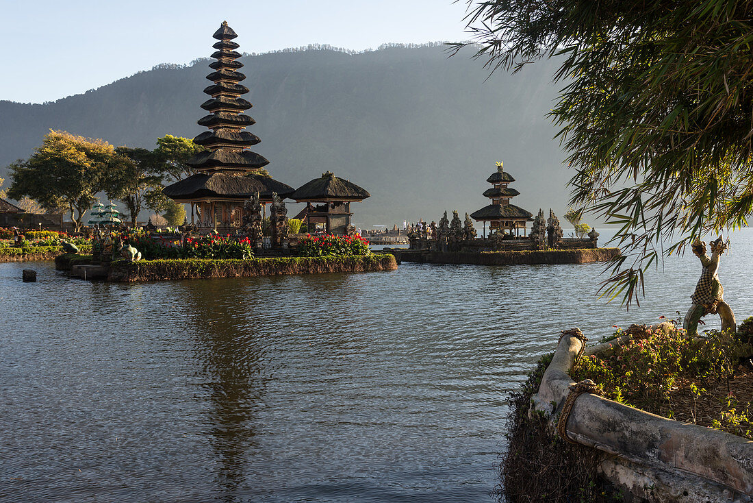 The Bratan Temple in Danau Bratan in the highlands of Bali, Indonesia, Southeast Asia, Asia
