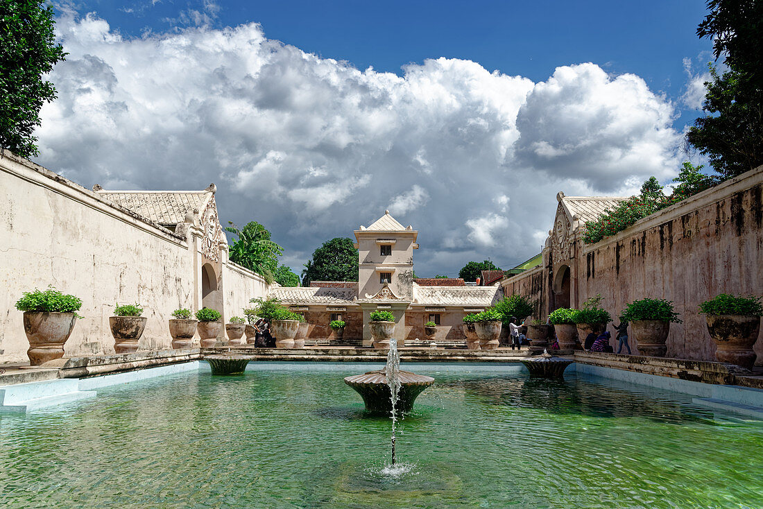 In the Taman Sari Water Palace in Yogyakarta, Java Island, Indonesia, Southeast Asia, Asia