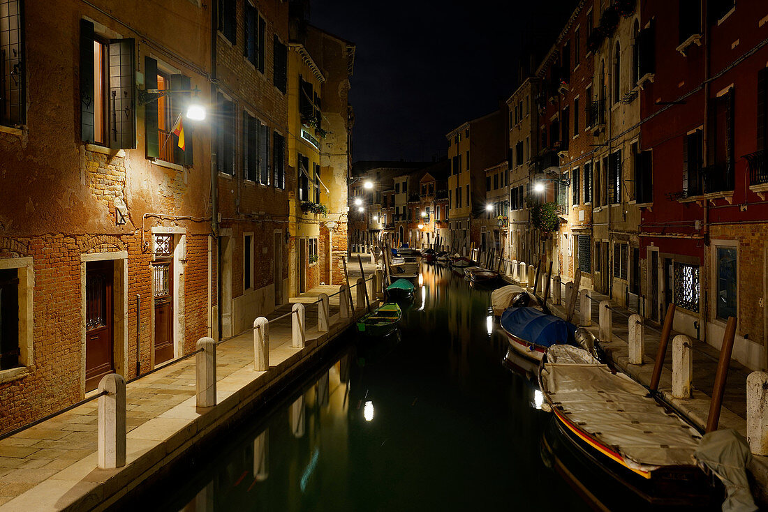 Venice at night, Venice, Veneto, Italy, Europe