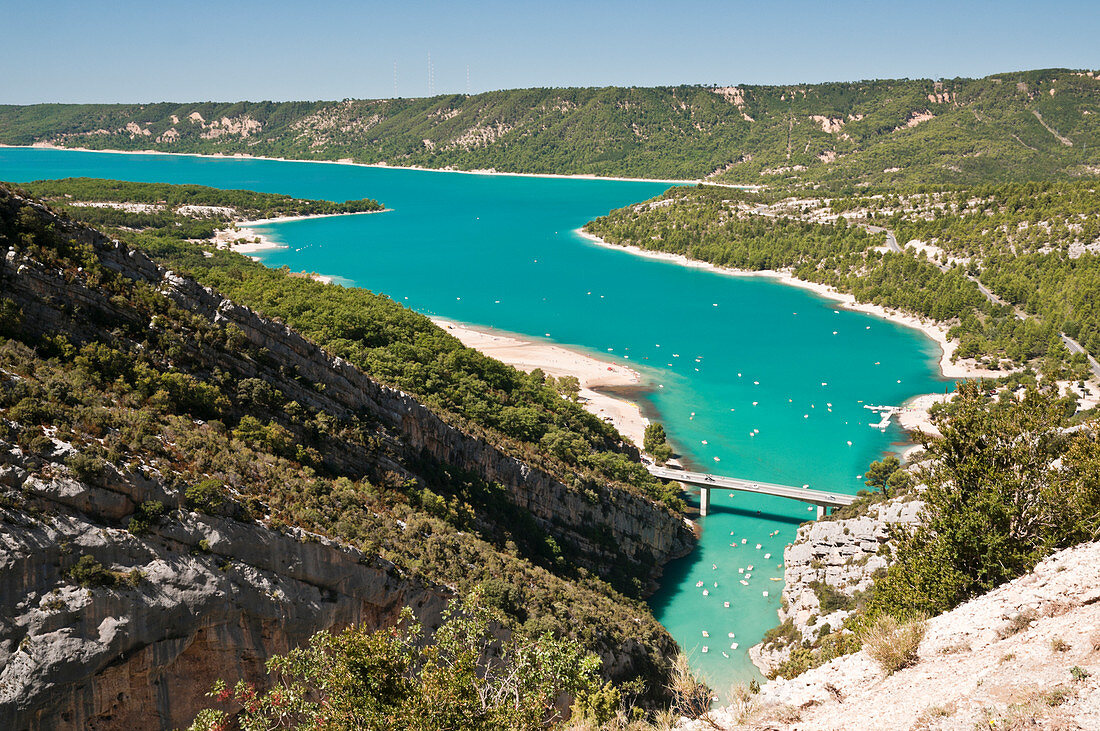 Sainte Croix lake, Alpes-de-Haute-Provence (04), Verdon Natural Regional Park, Provence-Alpes-Cote d'Azur region, France