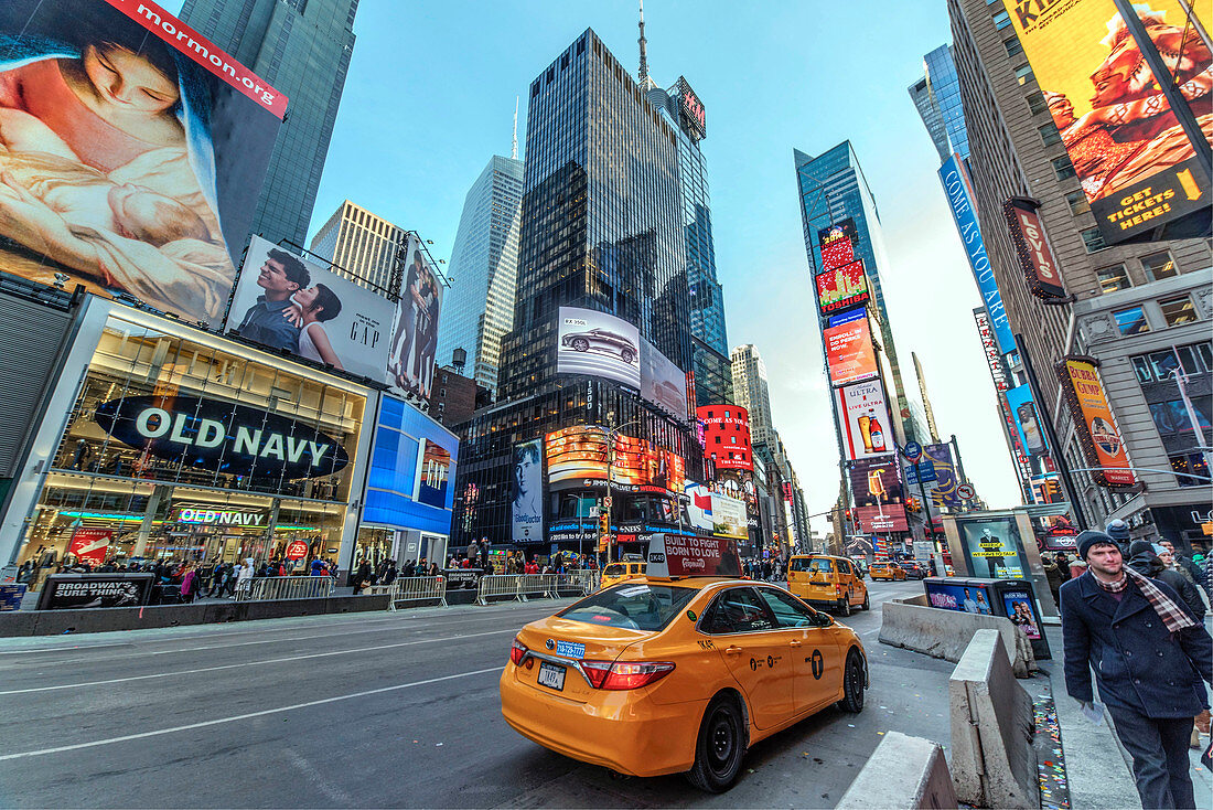 Times Square, Midtown, Manhattan, New York City, New York, USA, January 02, 2018