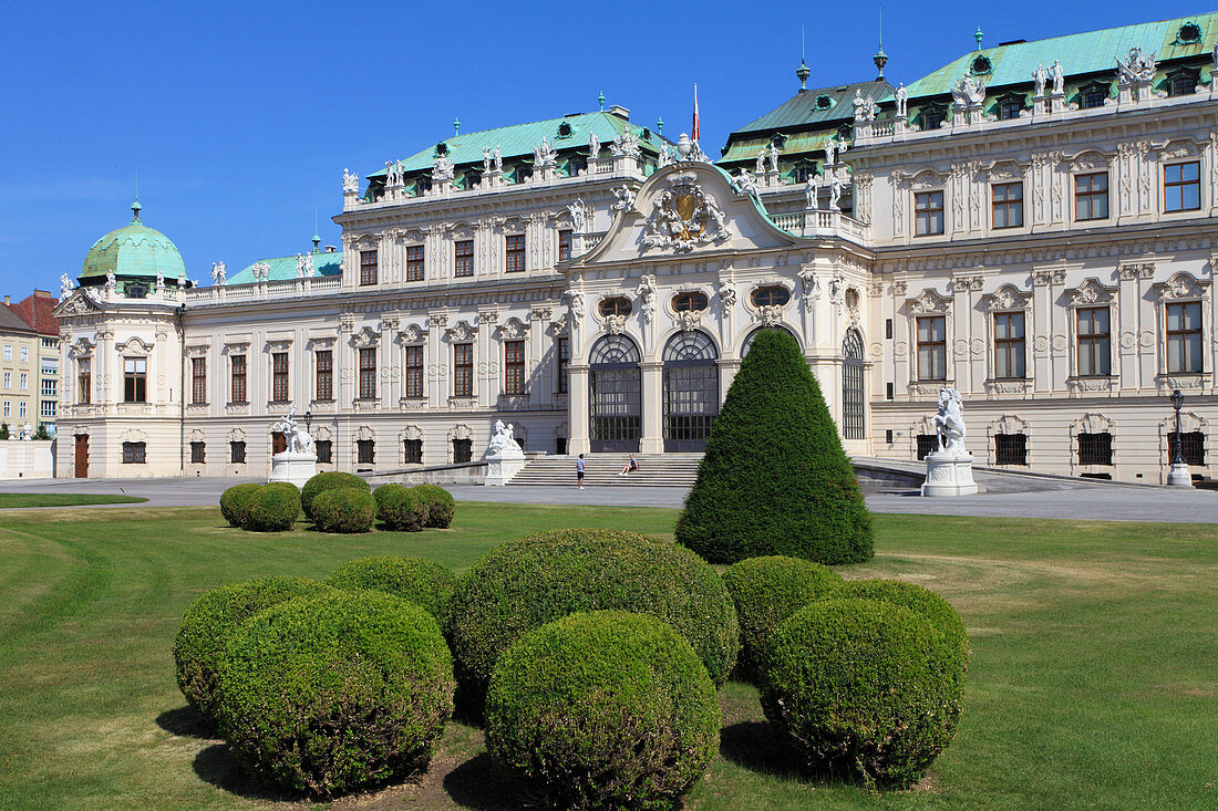 Österreich, Wien, Oberes Belvedere, Schloss, Garten