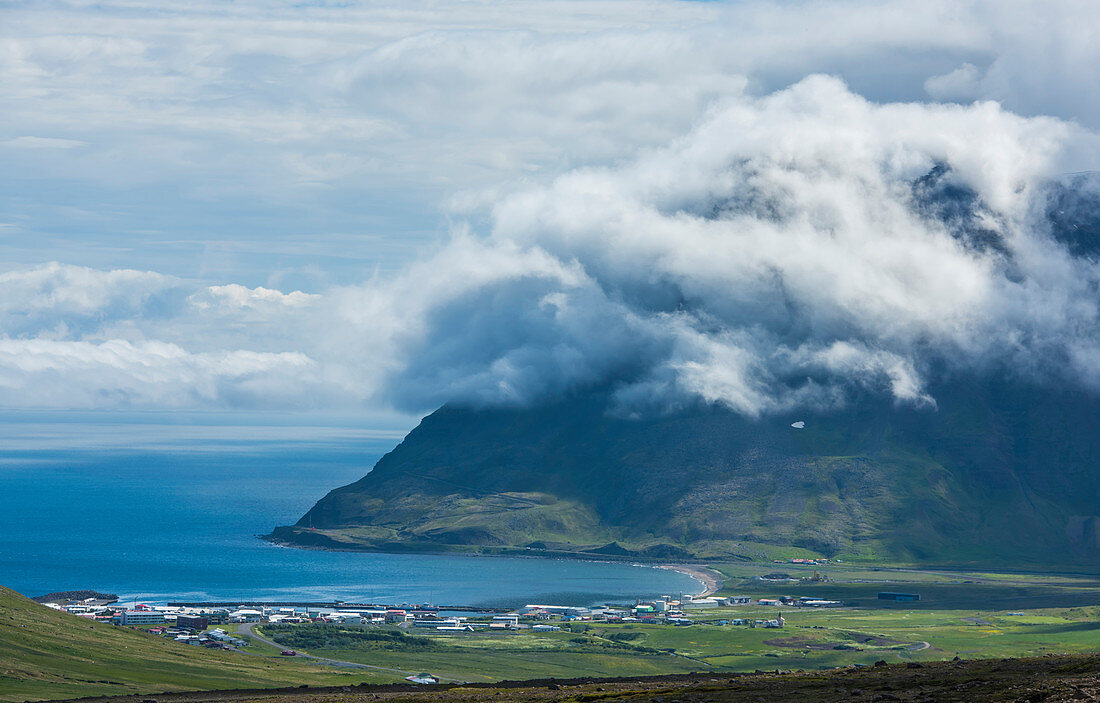 Cloud over Bolungarvik. Wesfjords,  Iceland