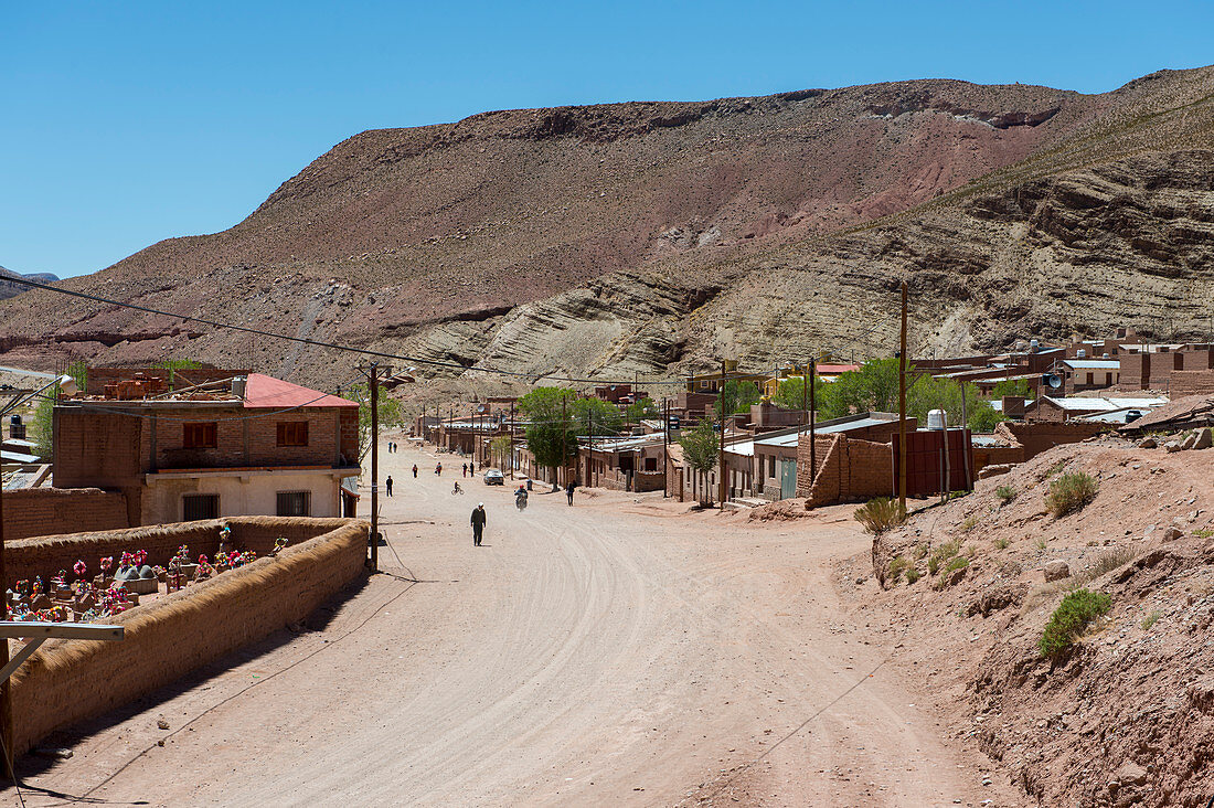 Friedhof der Stadt Susques in den Anden, Provinz Jujuy, Argentinien.