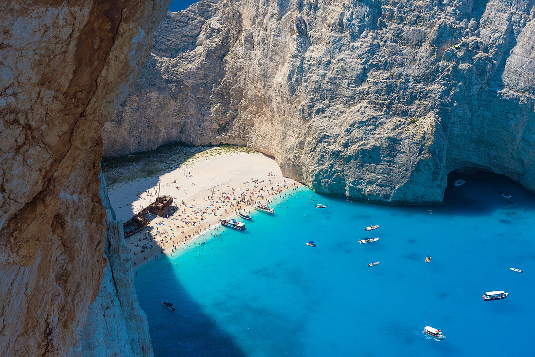 Schiffbruch auf Navagio Bay, Nord-Zakynthos, Ionische Inseln, Griechenland