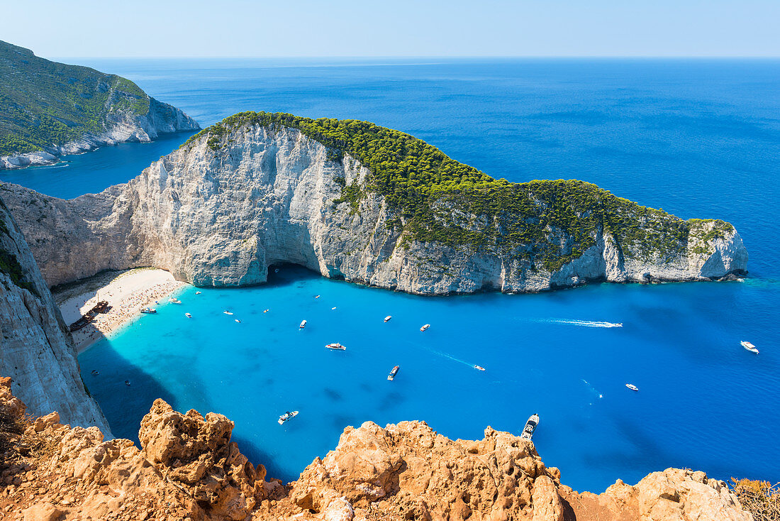 Schiffbruch auf Navagio Bay, Nord-Zakynthos, Ionische Inseln, Griechenland