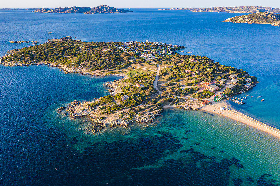 Isola dei Gabbiani (Insel der Möwen) in Porto Pollo, Palau, Olbia-Tempio, Sardinien, Italien