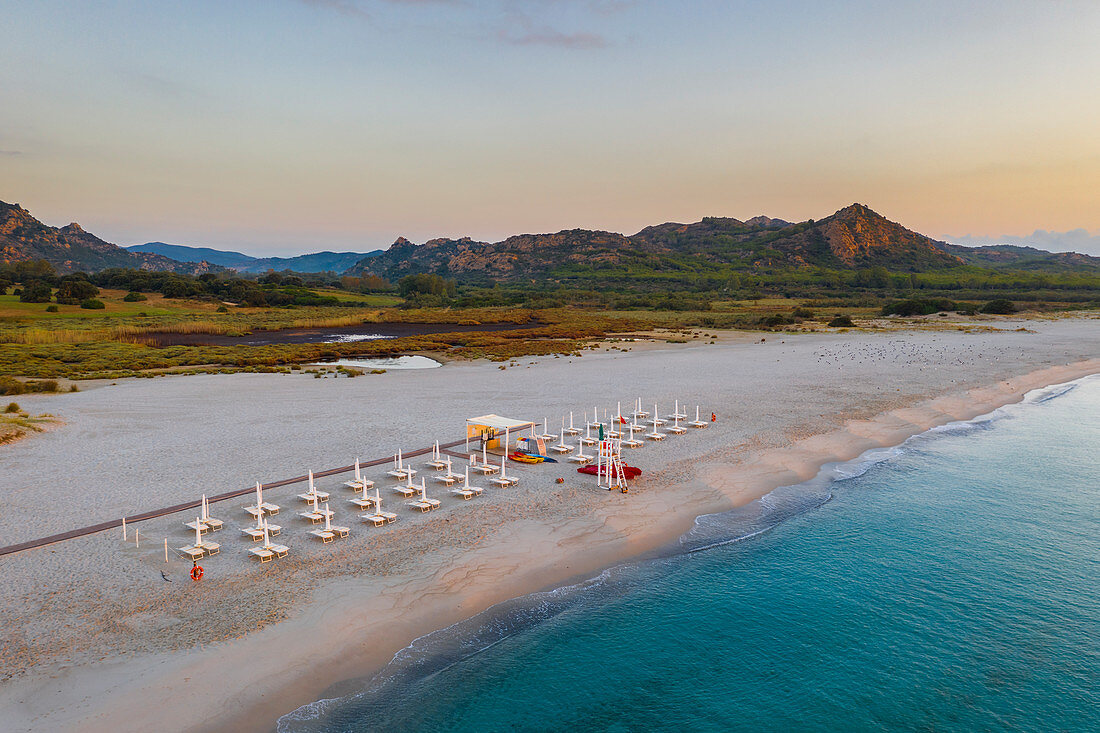 Berchida Beach in Siniscola, Nuoro, Sardinien, Italien