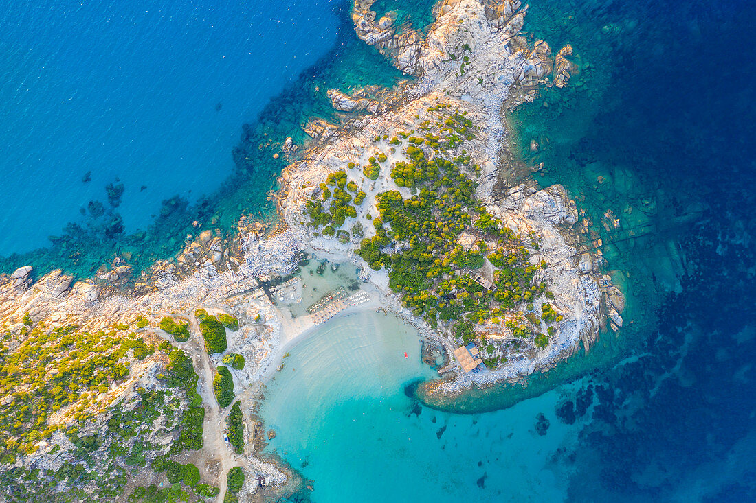 Punta Molentis Kap und Strand, Villasimius, Cagliari, Sardinien, Italien