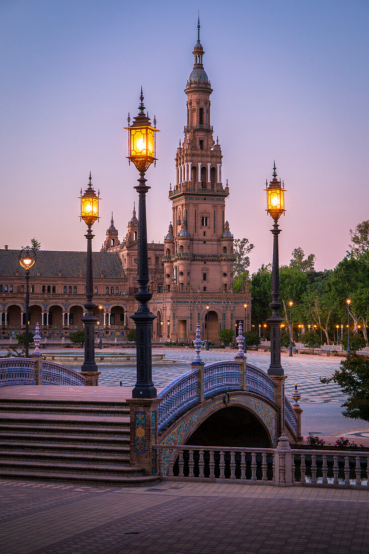 Plaza de Espana, Sevilla, Andalusien, Spanien