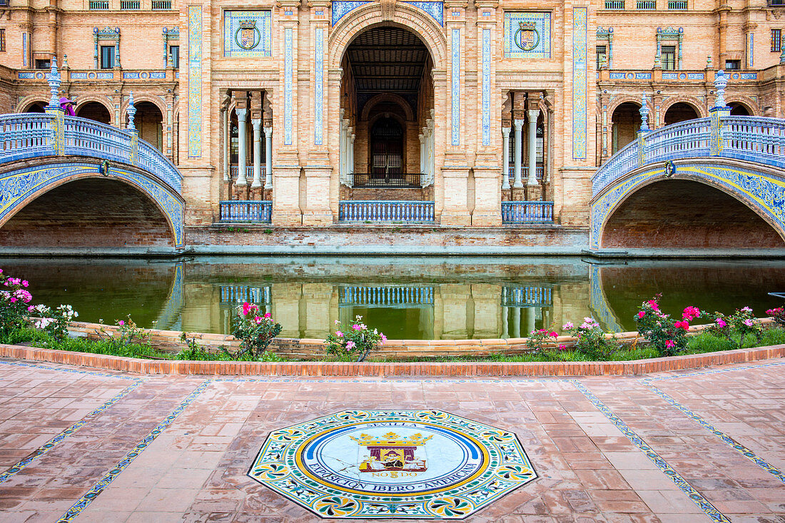 Plaza de Espana, Sevilla, Andalusien, Spanien