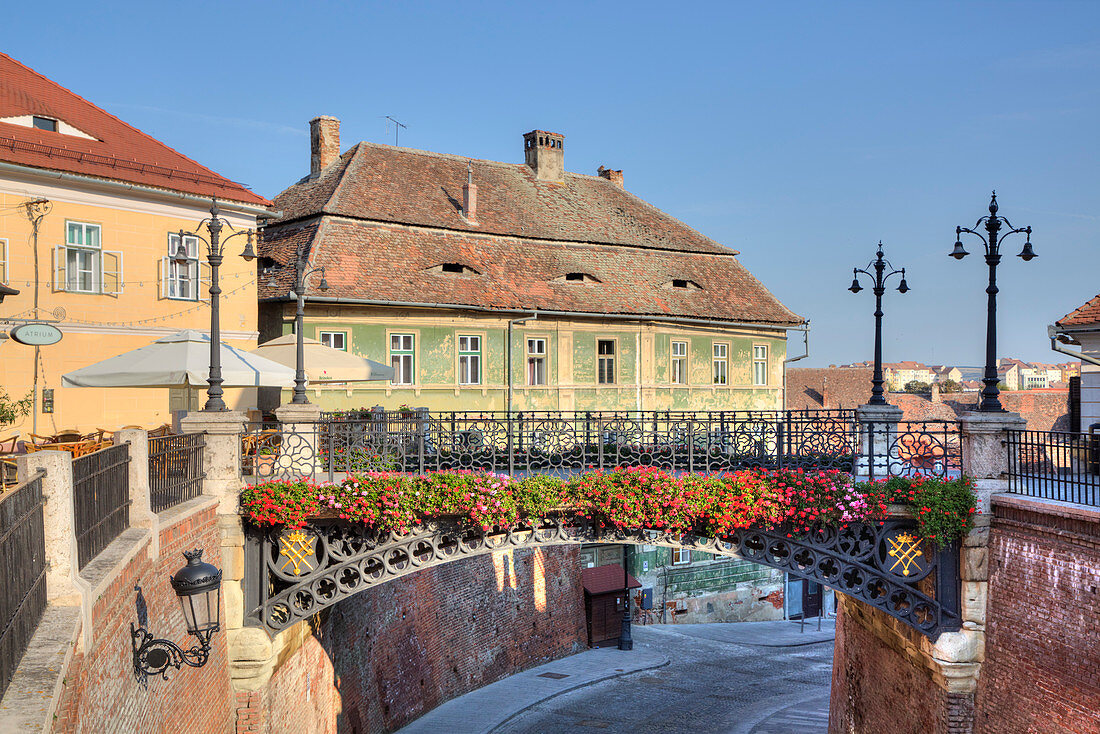 Lügnerbrücke, Sibiu, Region Siebenbürgen, Rumänien, Europa