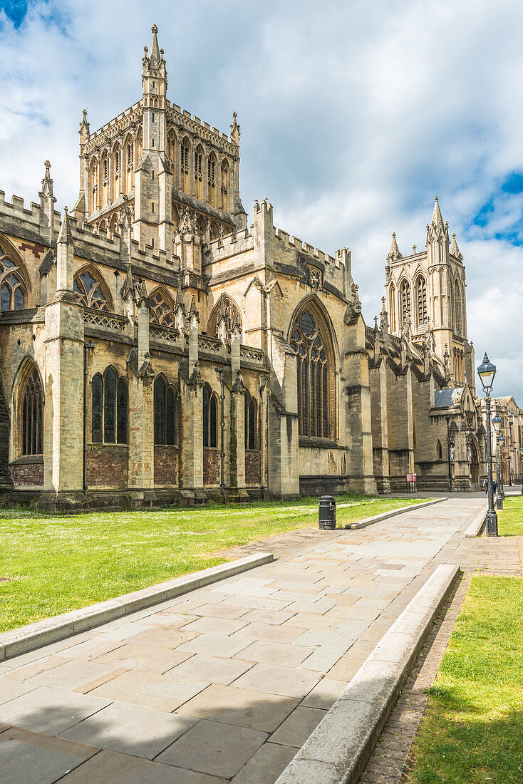 Bristol Kathedrale im Bristol Stadtzentrum, Avon, England, Vereinigtes Königreich, Europa