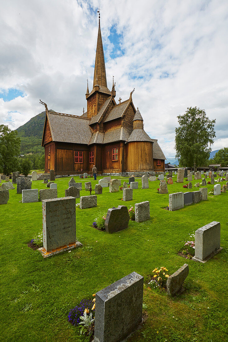 Lom Stave Church, Stavkyrkje Lom, Lom, Oppland, Norway, Europe