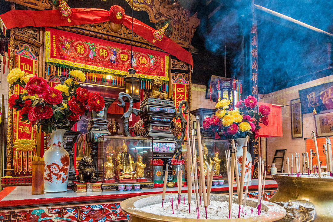 Sin Sze Si Ya Tempel in Kuala Lumpur, Malaysia, Südostasien, Asien