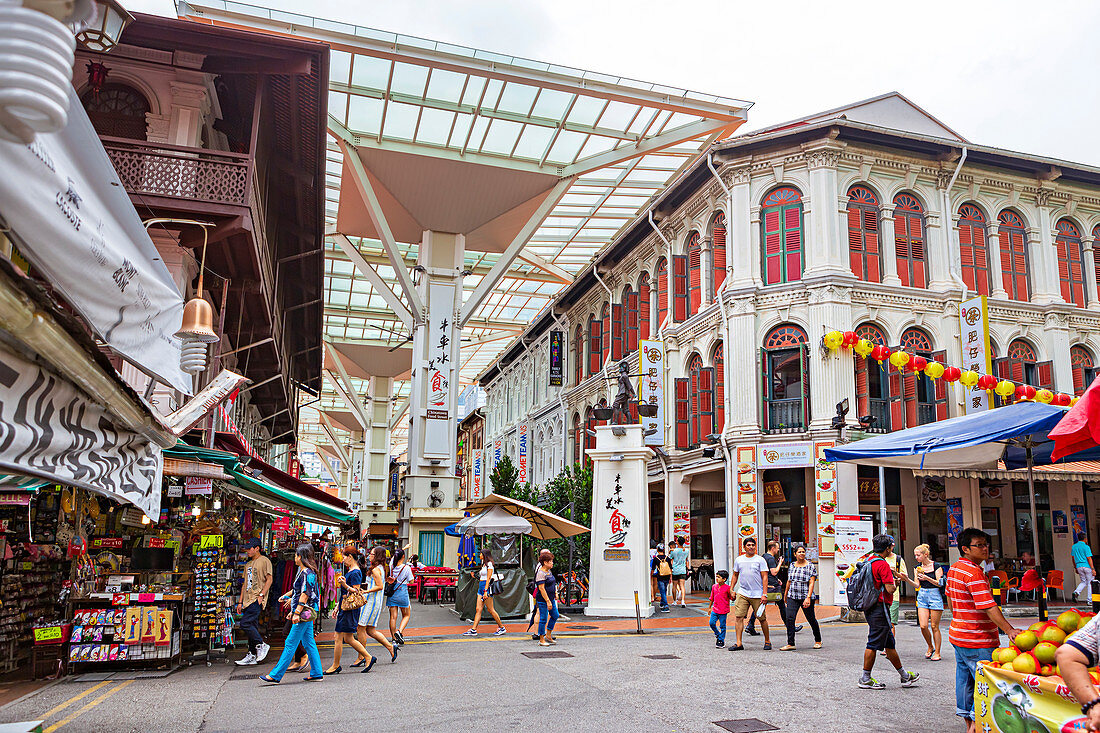 Food Street in Chinatown, Singapur, Asien