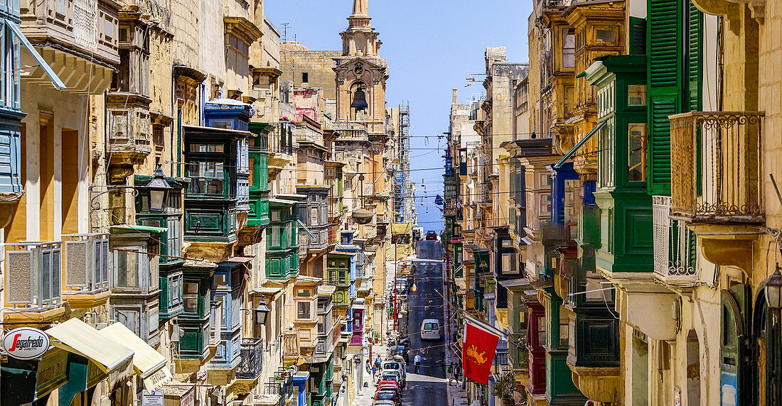 In den Straßen von Valletta, Malta, Europa