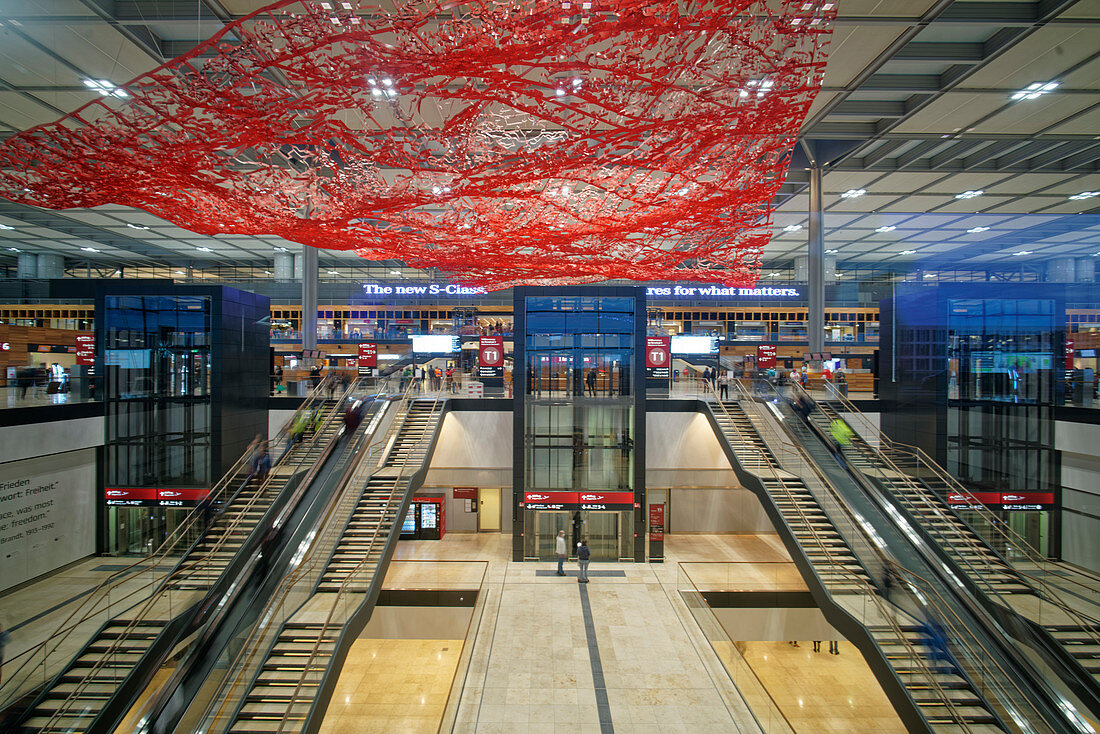 Berlin Brandenburg Airport BER. Willy Brandt, Terminal 1, Schönefeld, Berlin, Germany