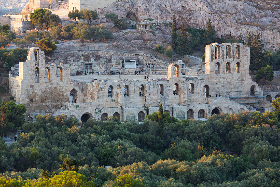 Herodes Atticus Theater, Akropolis, UNESCO-Weltkulturerbe, Athen, Griechenland, Europa