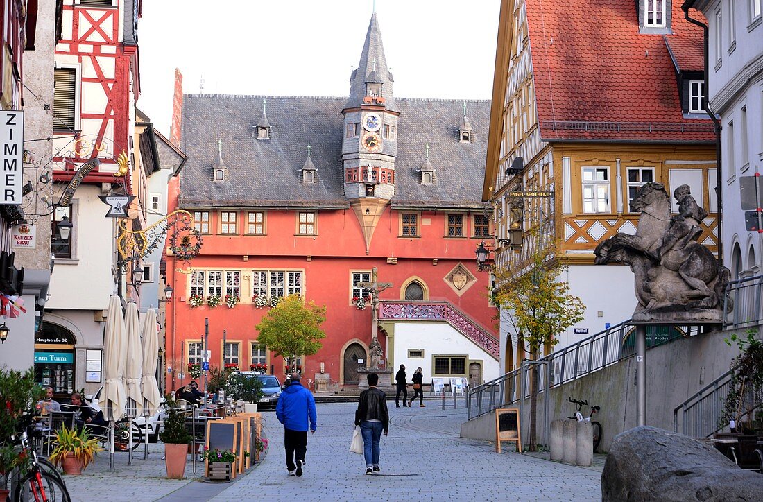 Rathaus von Ochsenfurt am Main, Unter-Franken, Bayern, Deutschland