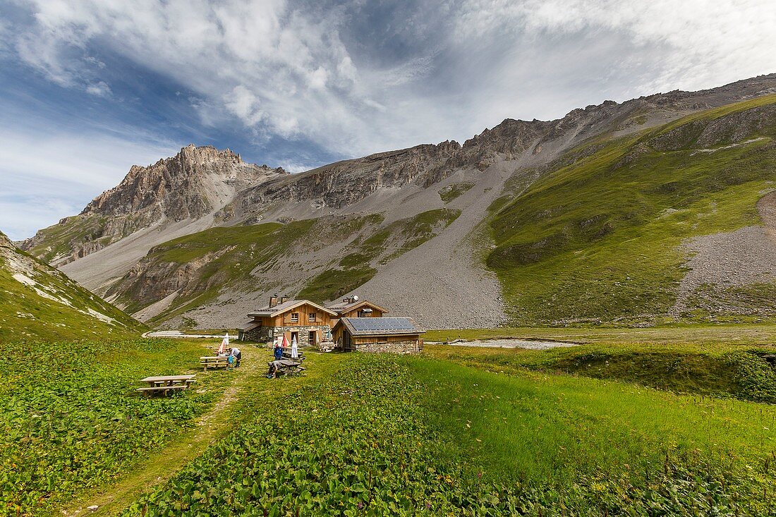 Frankreich, Savoyen, Meribel, Vanoise-Massiv, Vanoise-Nationalpark, Saut-Hütte (2126 m)