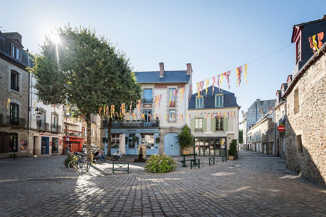 Frankreich, Morbihan, Auray, Roues Platz