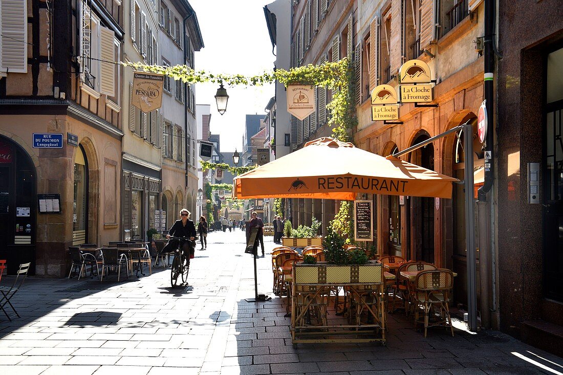 Frankreich, Bas Rhin, Straßburg, Altstadt, von der UNESCO zum Weltkulturerbe erklärt, Rue des Tonneliers