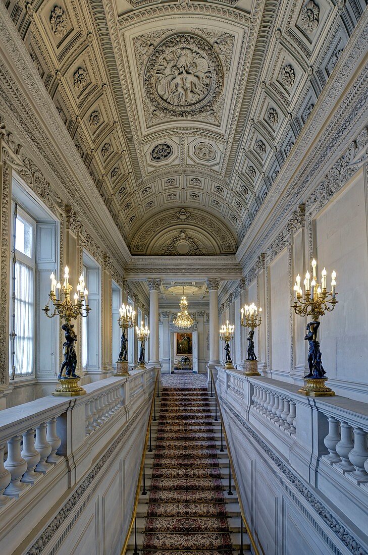 Frankreich, Paris, Hotel de Monaco, Botschaft von Polen, die Treppe