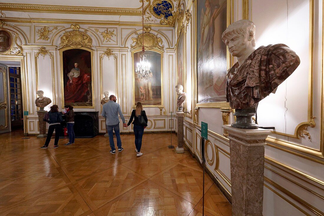 Frankreich, Bas Rhin, Straßburg, Altstadt, die von der UNESCO zum Weltkulturerbe erklärt wurde, das Palais des Rohan, in dem sich das Museum für dekorative Kunst befindet, das Wohnzimmer der Bischöfe
