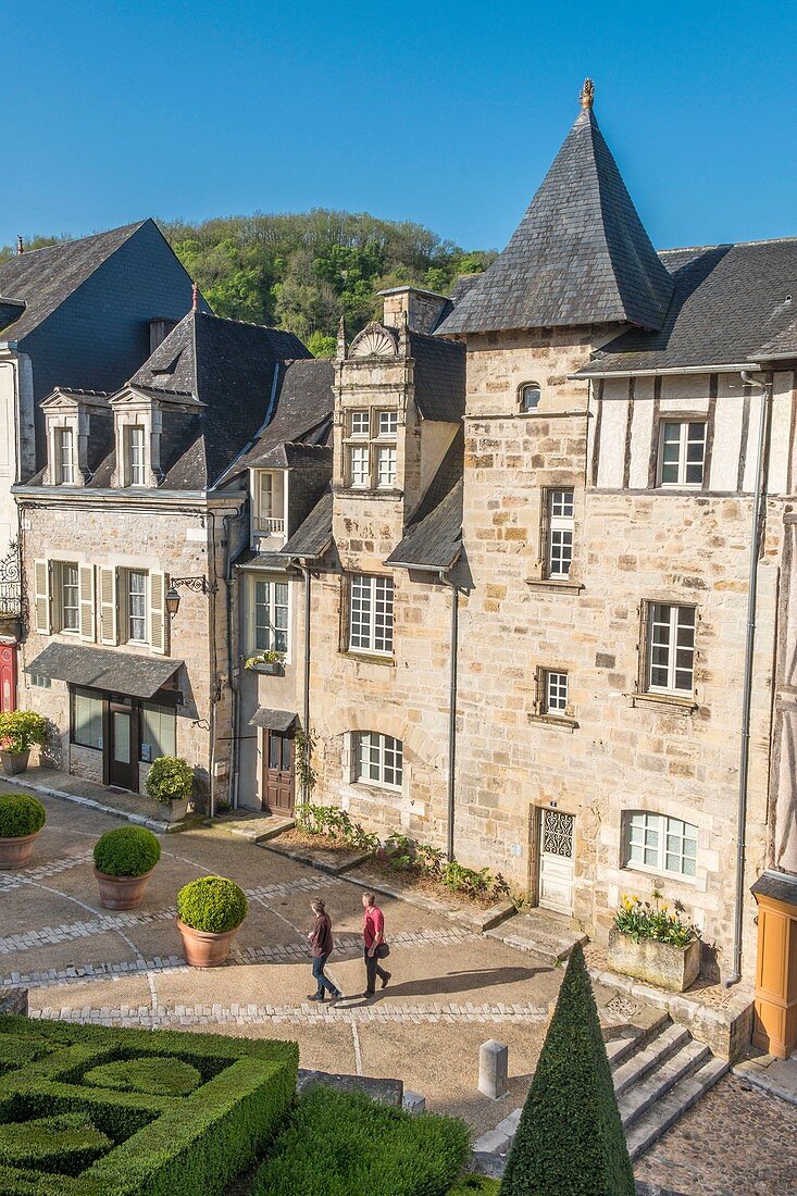 Frankreich, Dordogne, Perigord Noir, Terrasson Lavilledieu, Ort Bouquier, Vezere-Tal