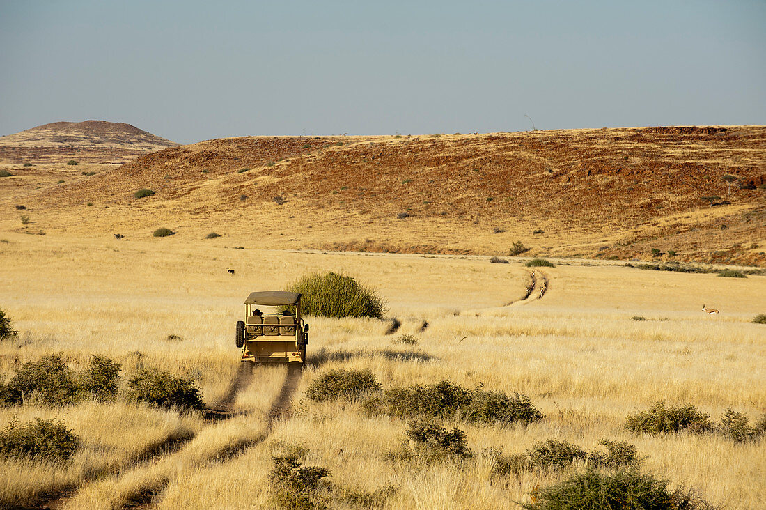 Off-road safari vehicle,Palmwag Concession,Damaraland,Namibia