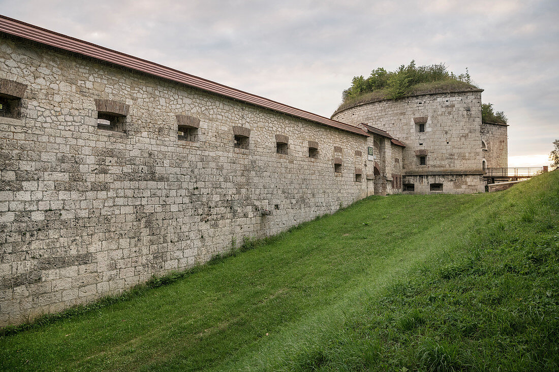 Fort Oberer Kuhberg, Federal Fortress Ulm, Danube, Swabian Alb, Baden-Württemberg, Germany