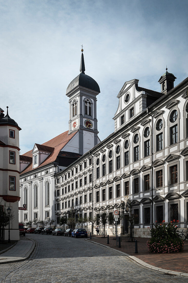 Study Church of the Assumption and Academy for Teacher Training, Dillingen an der Donau, Bavaria, Germany