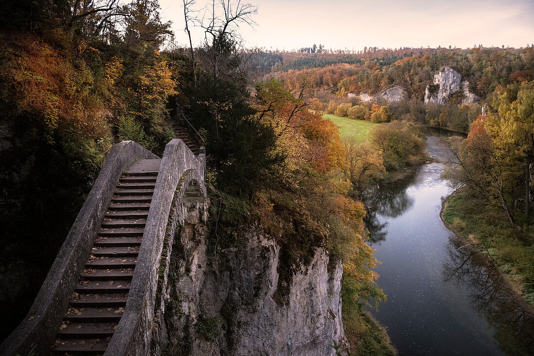 Devil's Bridge near Inzigkofen, Upper Danube Valley Nature Park, Sigmaringen district, Danube, Germany