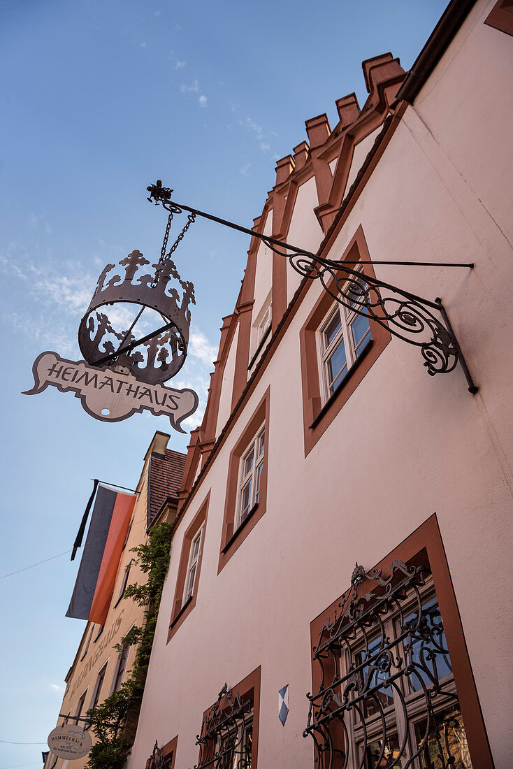 Heimathaus in Lauingen, Landkreis Dillingen, Bayern, Donau, Deutschland