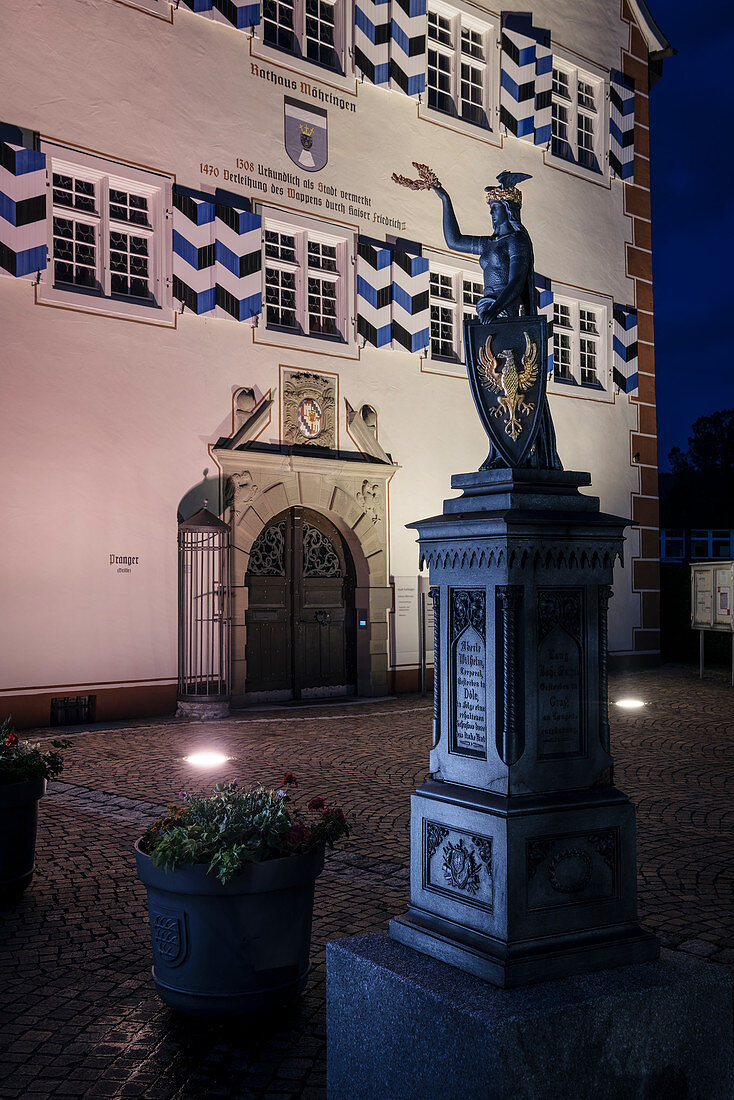 Town hall in Möhringen near Tuttlingen, Baden-Wuerttemberg, Danube, Germany